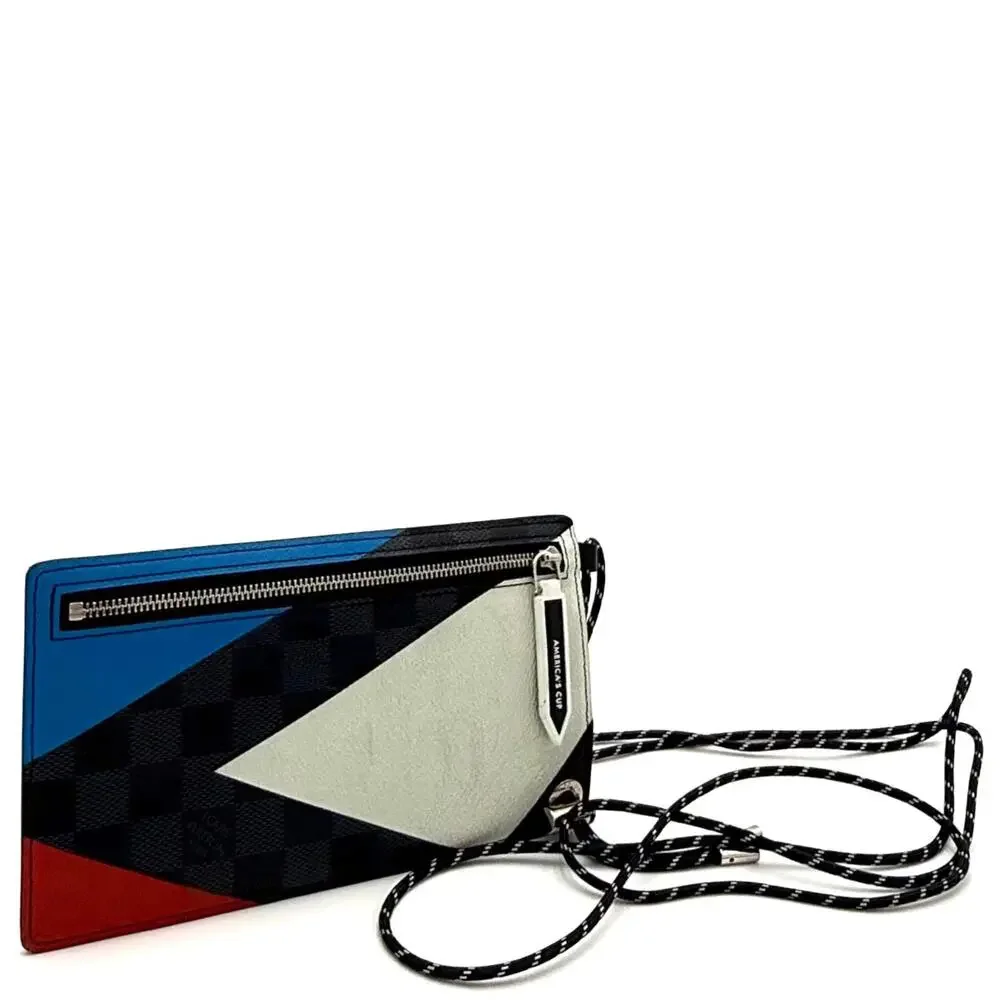 America's Cup 2017 Leather Pouch Crossbody Bag